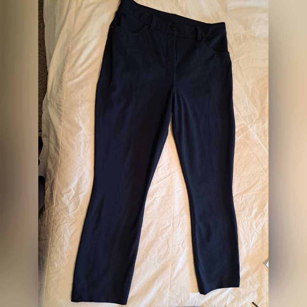 Lululemon City Sleek 5 Pocket Slim Pants Navy Blue Womens Size 30 W5EJ8S EUC